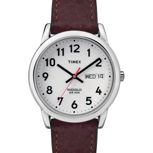 Easy Reader Day Date 35mm Leather Strap Watch