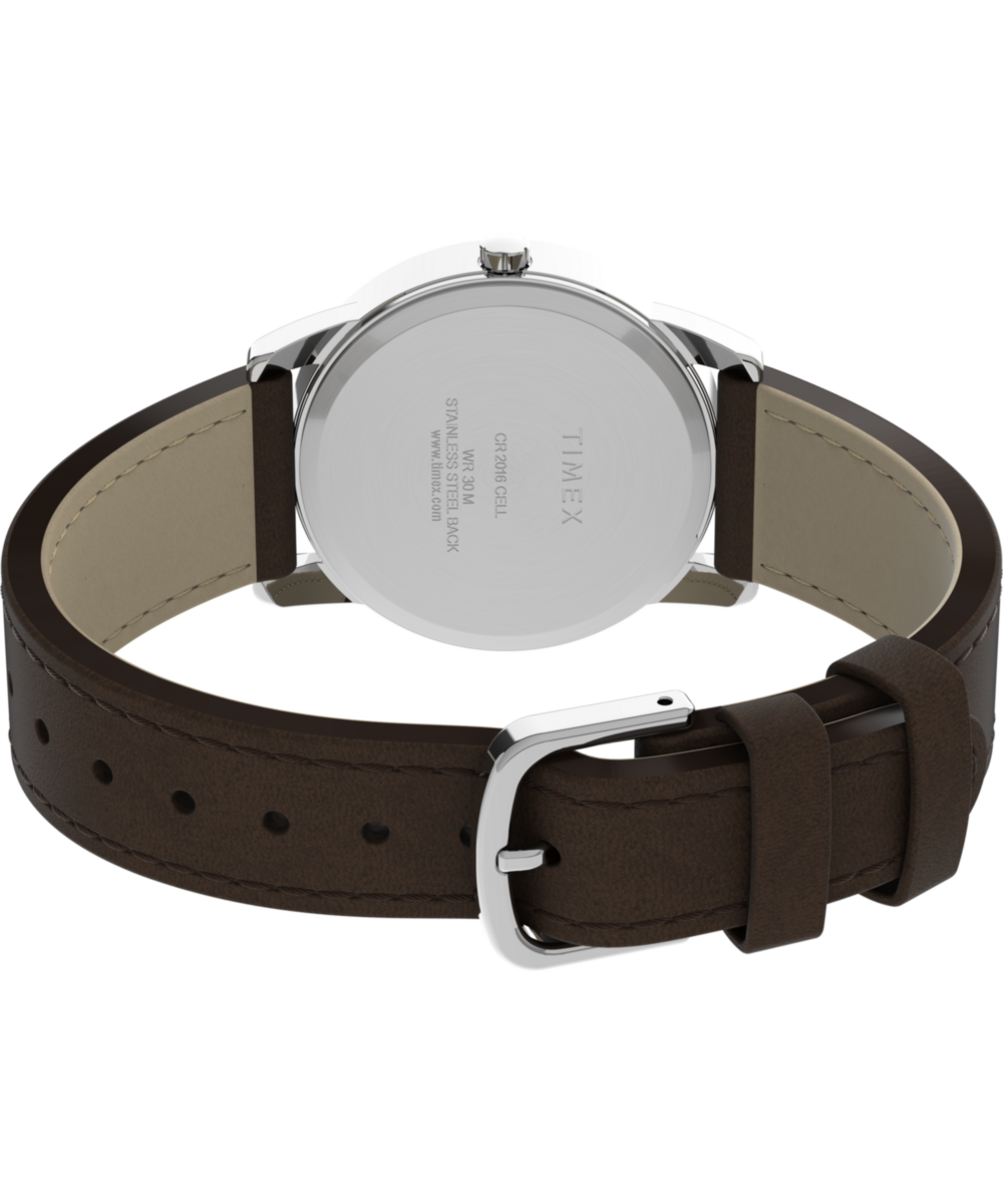 Easy Reader Day Date 35mm Leather Strap Watch - Image 5