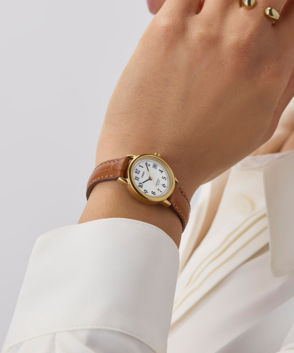 Easy Reader® 25mm Leather Strap Watch - Image 2
