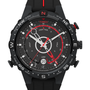 Intelligent Quartz® Tide Temp Compass 45mm Silicone Strap Watch