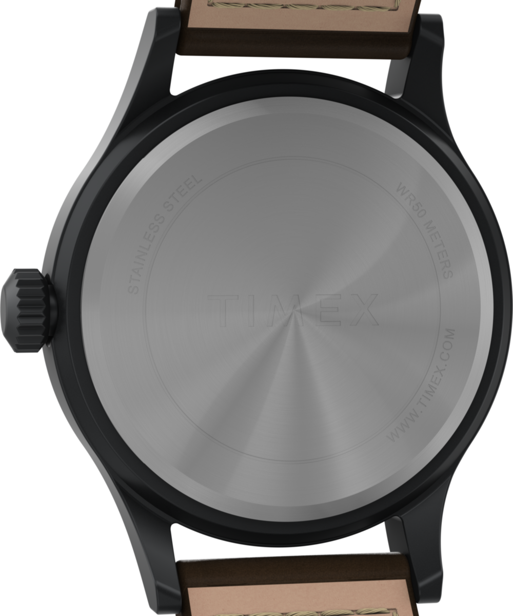 Expedition Scout 40mm Leather Strap Watch - Image 4