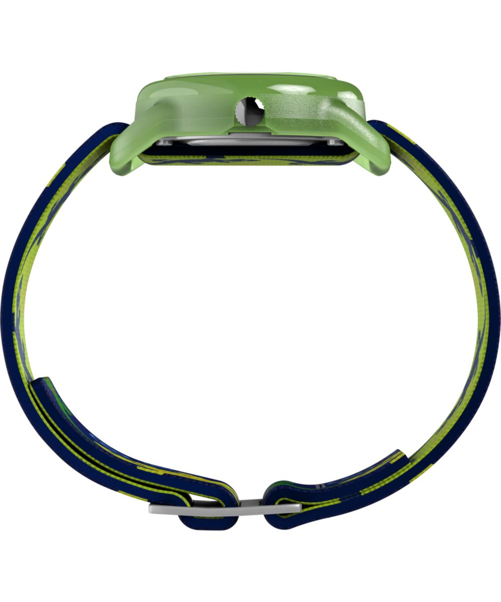 TIMEX TIME MACHINES® 29mm Green Gecko Elastic Fabric Kids Watch - Image 2