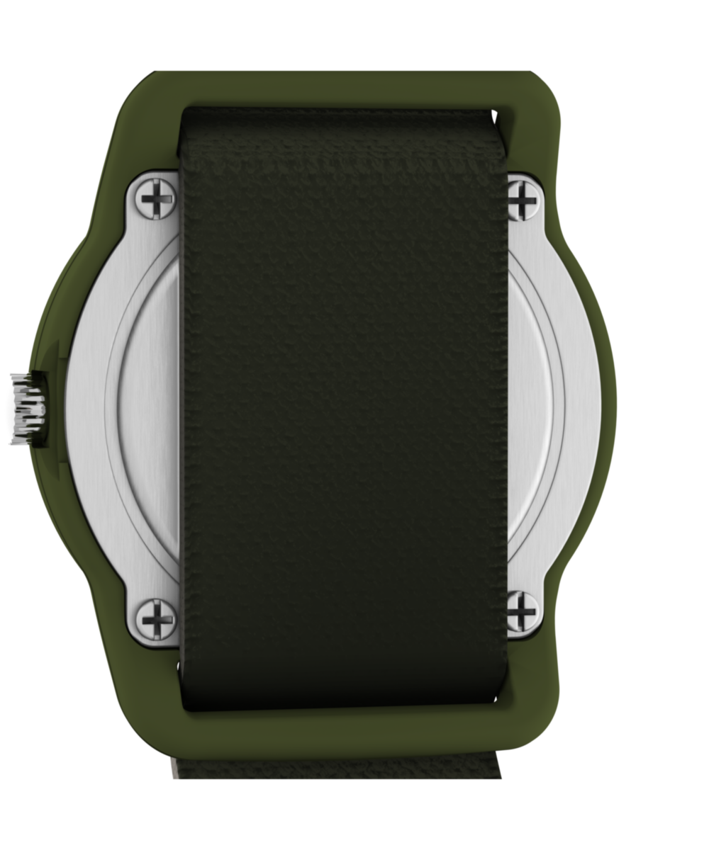 TIMEX TIME MACHINES® 29mm Green Camo Elastic Fabric Kids Watch - Image 3