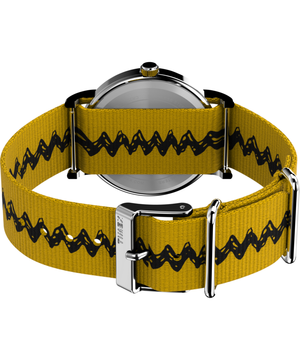 Peanuts® x Timex Charlie Brown 38mm Fabric Strap Watch - Image 5