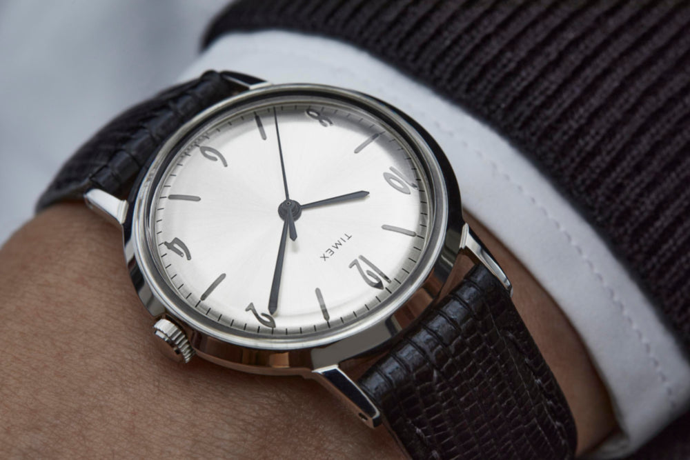 Marlin® 1965 Reissue Hand-Wound 34mm Leather Strap Watch - Image 3