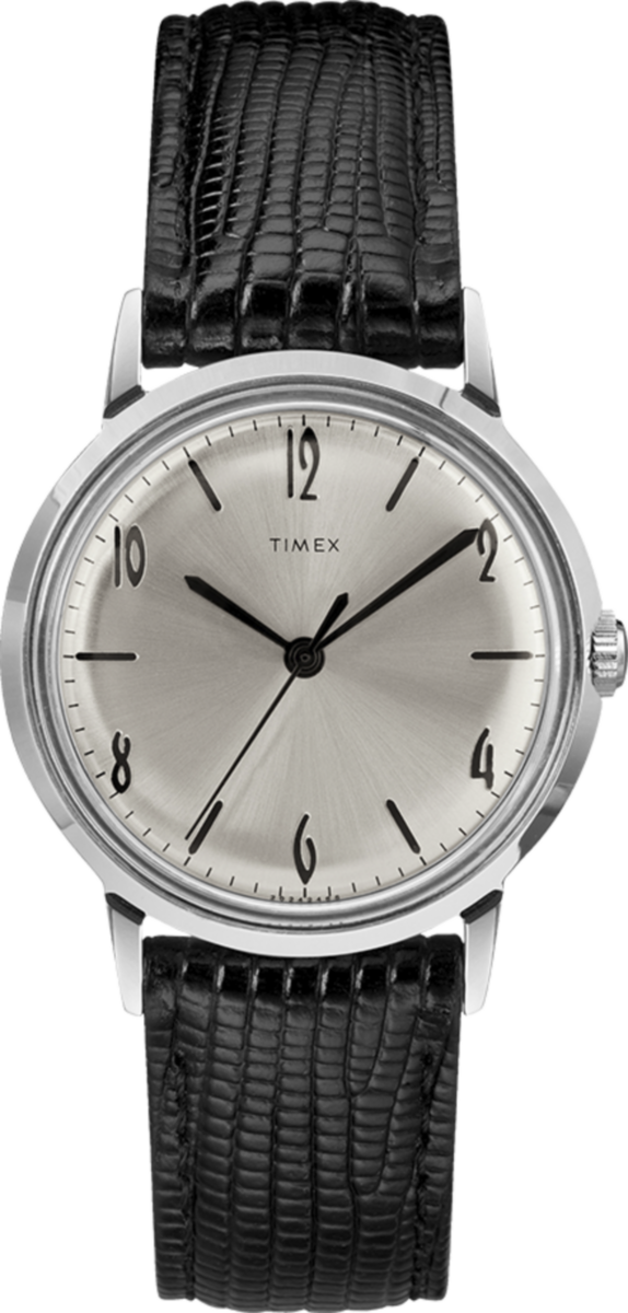 Marlin® 1965 Reissue Hand-Wound 34mm Leather Strap Watch - Image 4