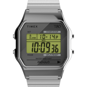 Timex T80 34mm Stainless Steel Expansion Band Watch