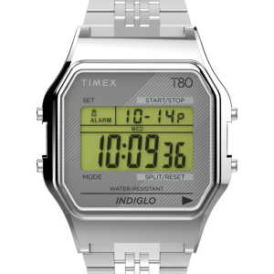 Timex T80 34mm Stainless Steel Bracelet Watch