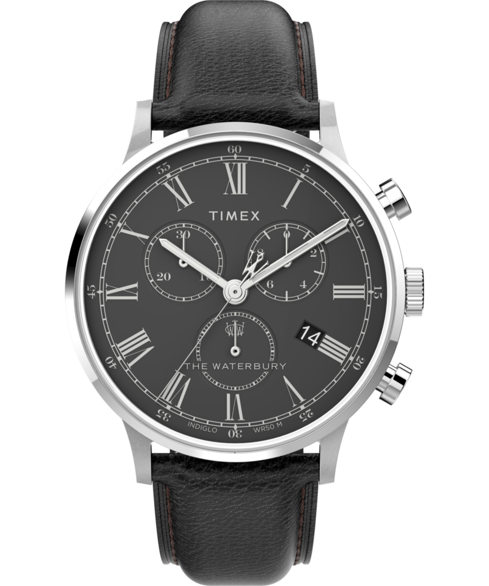 Waterbury Classic Chronograph 40mm Leather Strap Watch