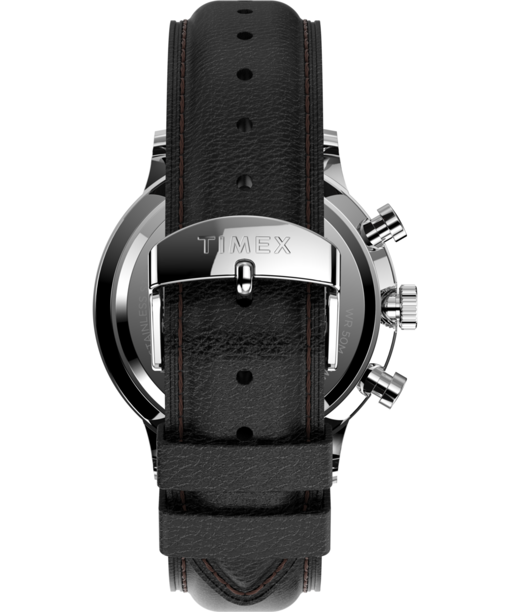 Waterbury Classic Chronograph 40mm Leather Strap Watch - Image 3