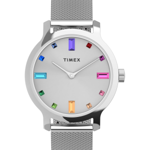 Transcend™ 31mm Stainless Steel Mesh Band Watch