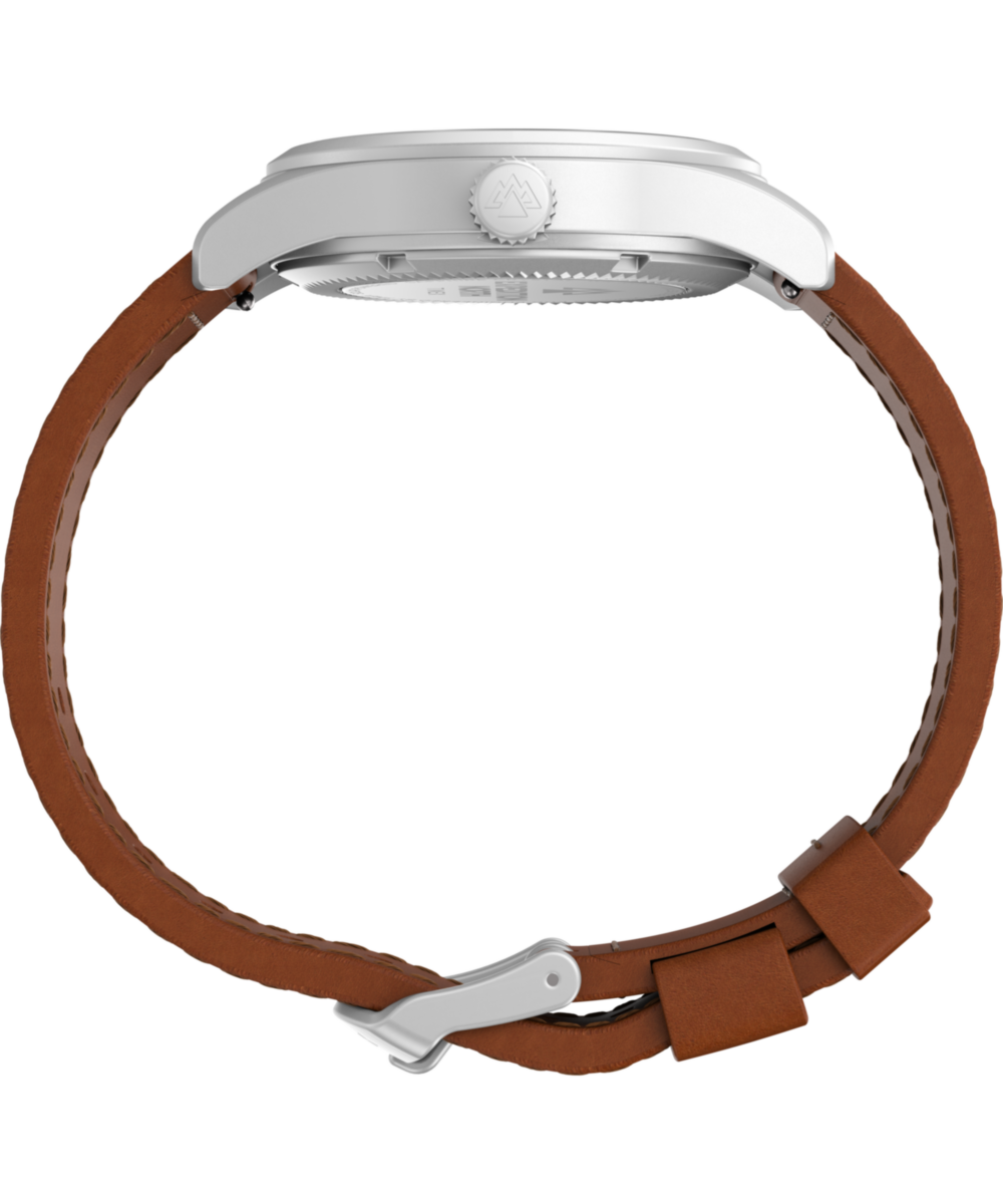 Expedition® Field Post Solar 36mm Eco-Friendly Leather Strap Watch - Image 2