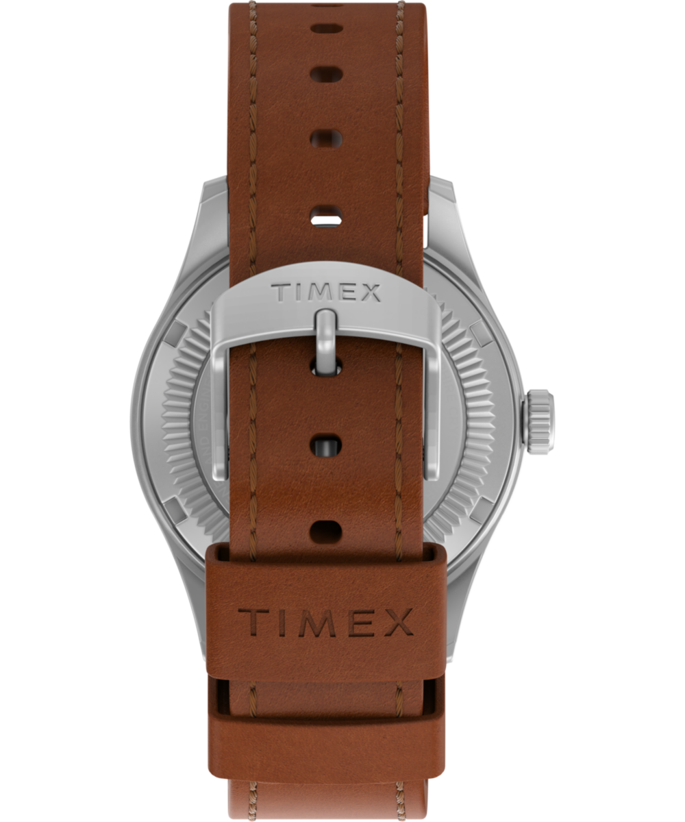 Expedition® Field Post Solar 36mm Eco-Friendly Leather Strap Watch - Image 3