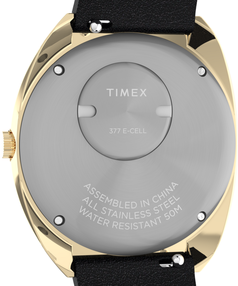 Q Timex 1972 Reissue 39mm Leather Strap Watch - Image 4