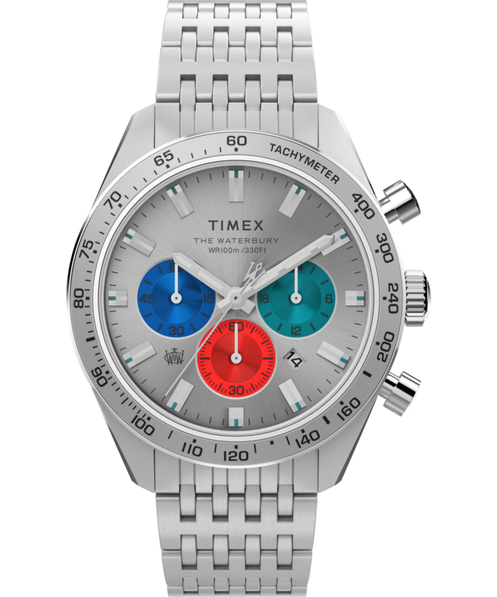 Waterbury Chronograph 41mm Stainless Steel Bracelet Watch