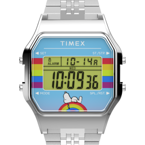 Peanuts® x Timex 80 Dream in Color 34mm Stainless Steel Bracelet Watch