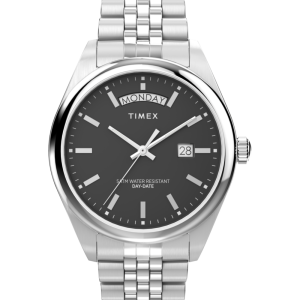 Timex Legacy Day and Date 41mm Stainless Steel Bracelet Watch