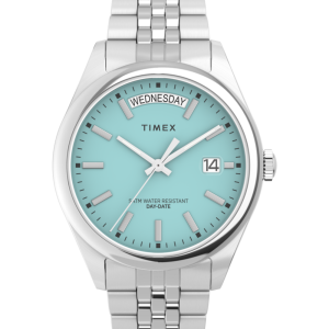 Timex Legacy Day and Date 36mm Stainless Steel Bracelet Watch