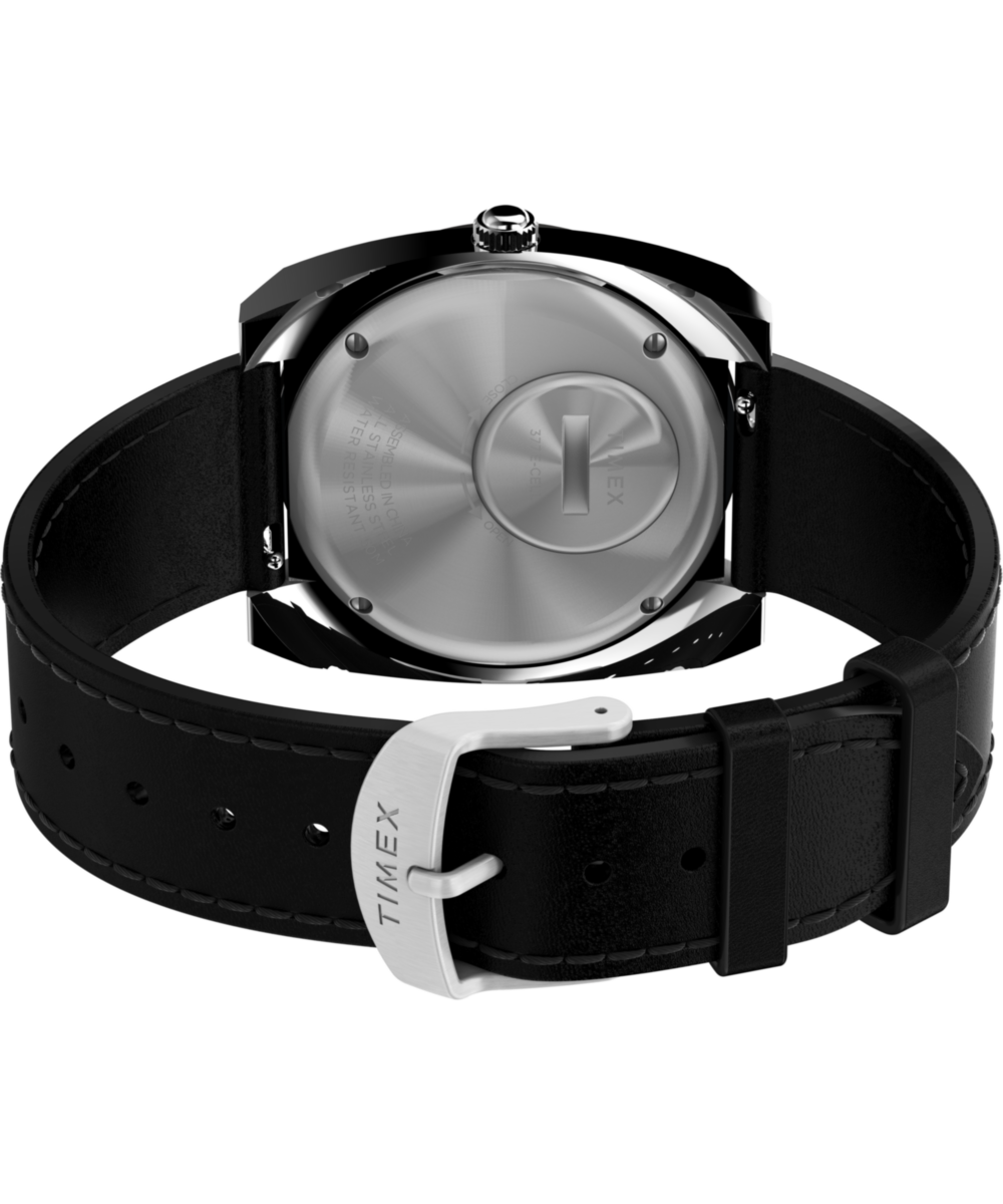 Timex World Time 1972 Reissue 39mm Leather Strap Watch - Image 5