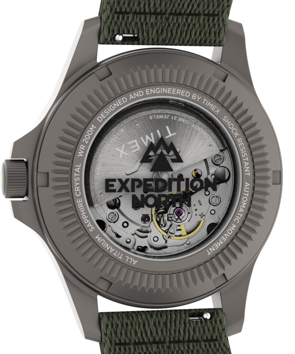 Expedition® Field Post Titanium Automatic 41mm Recycled Fabric Strap Watch - Image 4