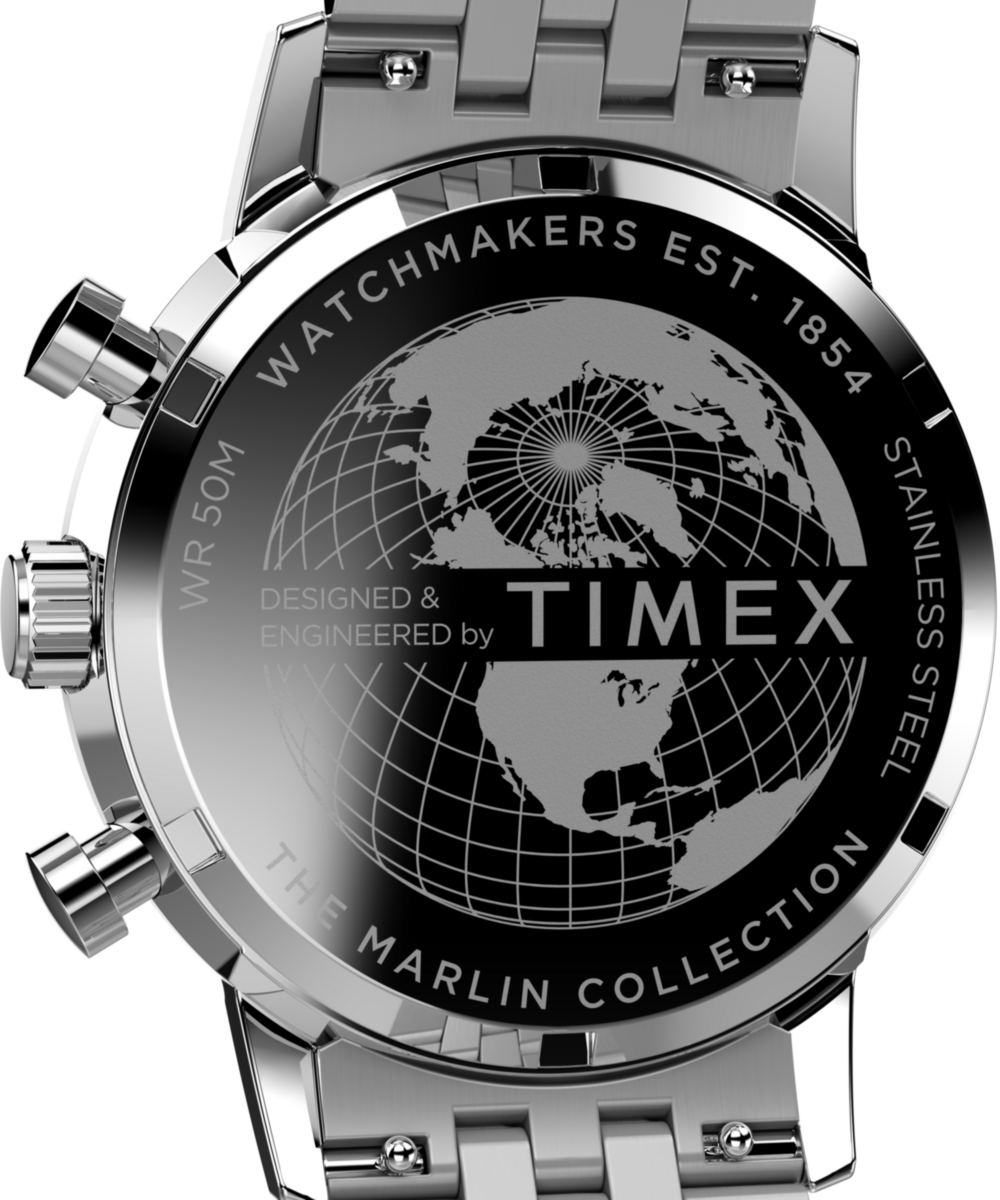 Marlin® Chronograph Tachymeter 40mm Stainless Steel Bracelet Watch - Image 7