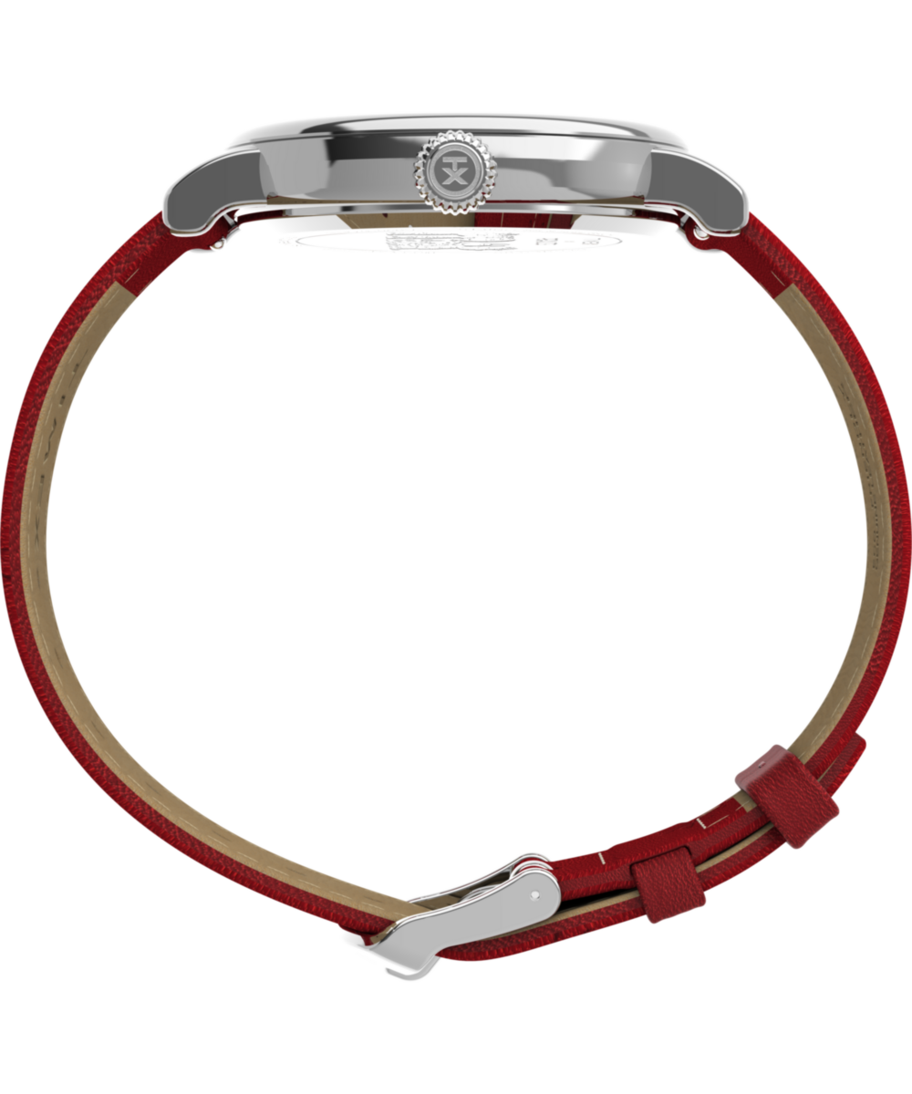 Peanuts® x Timex Standard Snoopy Santa 40mm Leather Strap Watch - Image 2
