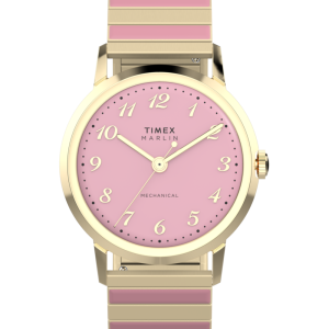 Marlin® Hand-Wound 34mm Stainless Steel Expansion Band Watch