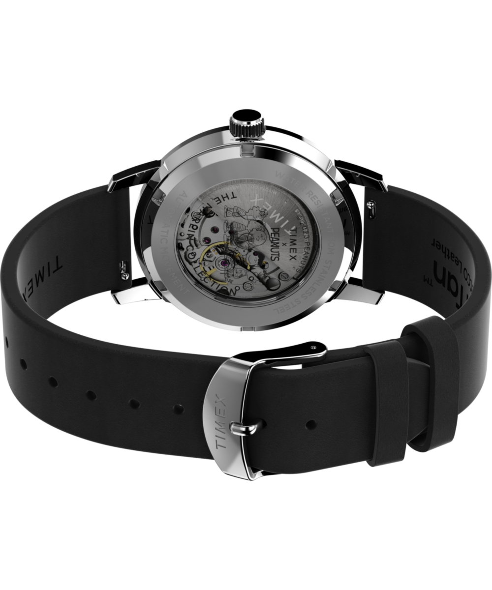 Peanuts® x Timex Marlin® Automatic Snoopy Flying Ace 40mm Leather Strap Watch - Image 6