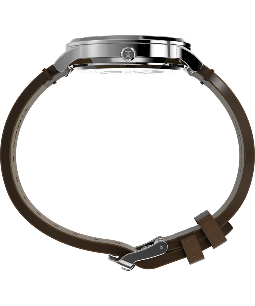 Waterbury Classic 40mm Leather Strap Watch - Image 3