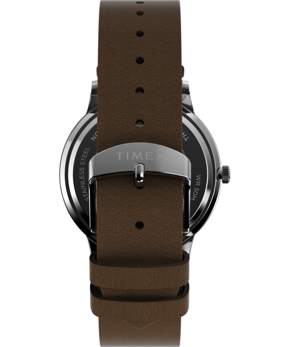 Waterbury Classic 40mm Leather Strap Watch - Image 4
