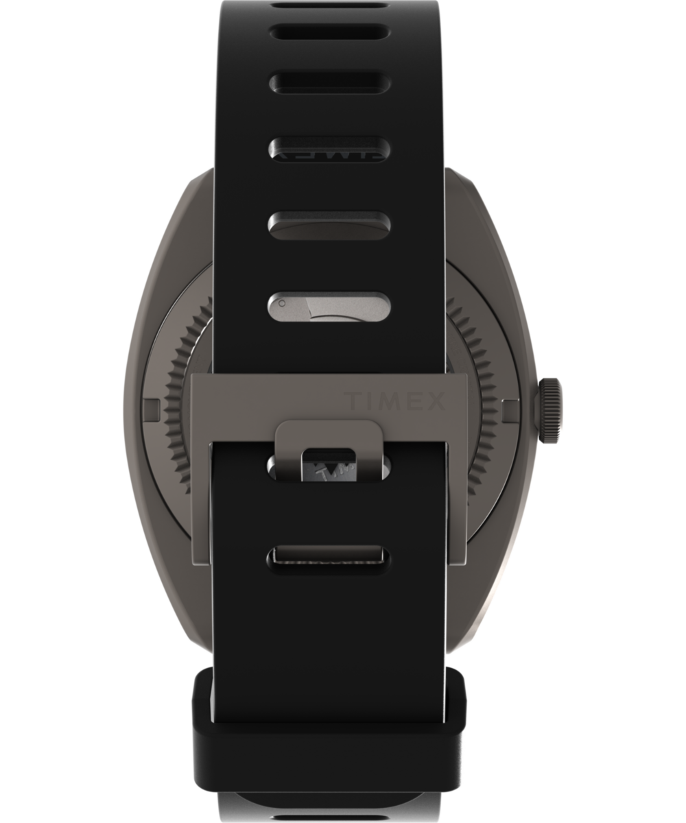 Expedition® Pioneer Titanium Automatic GMT 41mm Silicone Strap Watch - Image 5