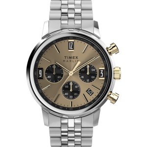 Marlin® Chronograph Tachymeter 40mm Stainless Steel Bracelet Watch 