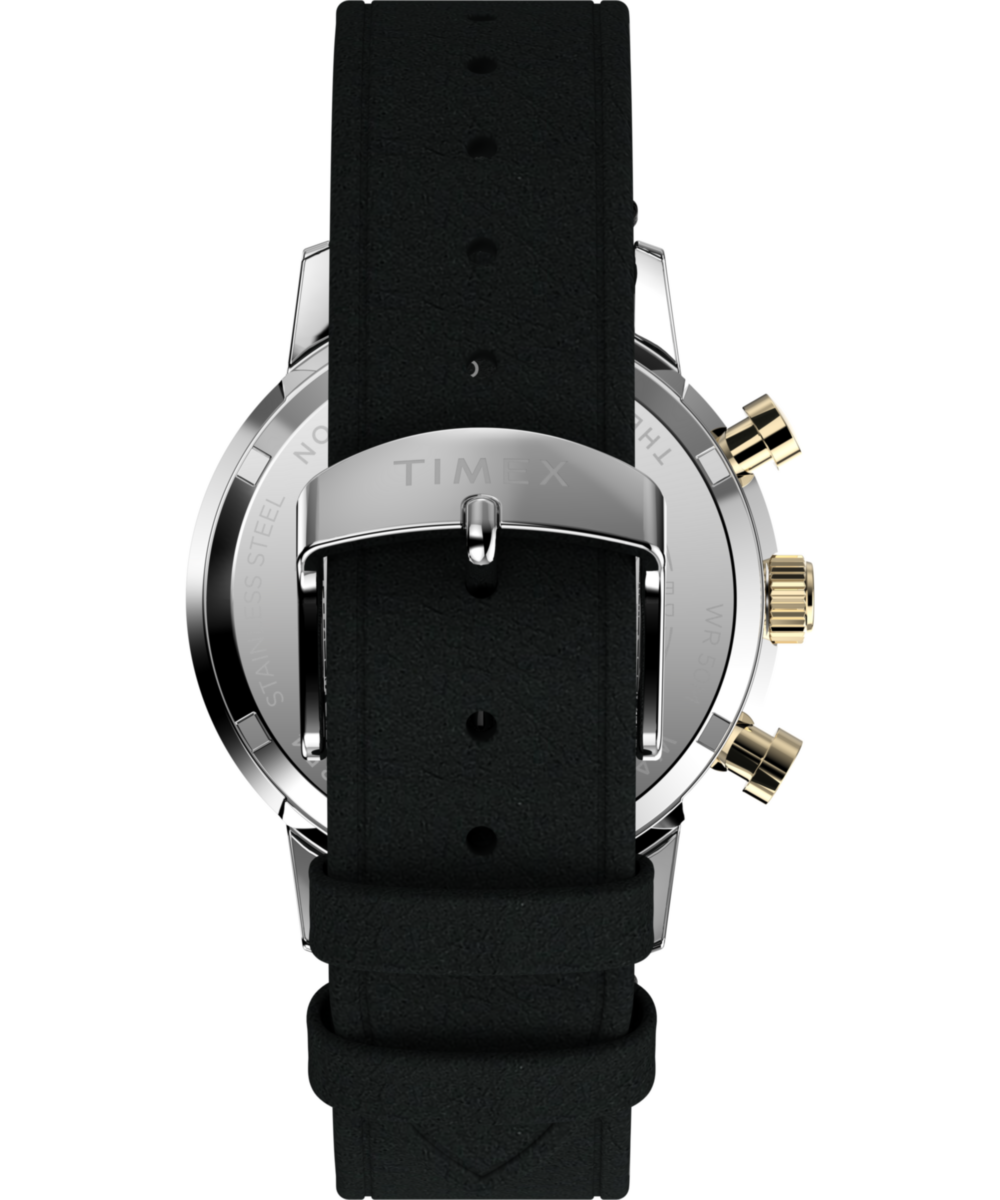 Marlin® Chronograph Tachymeter 40mm Leather Strap Watch - Image 4