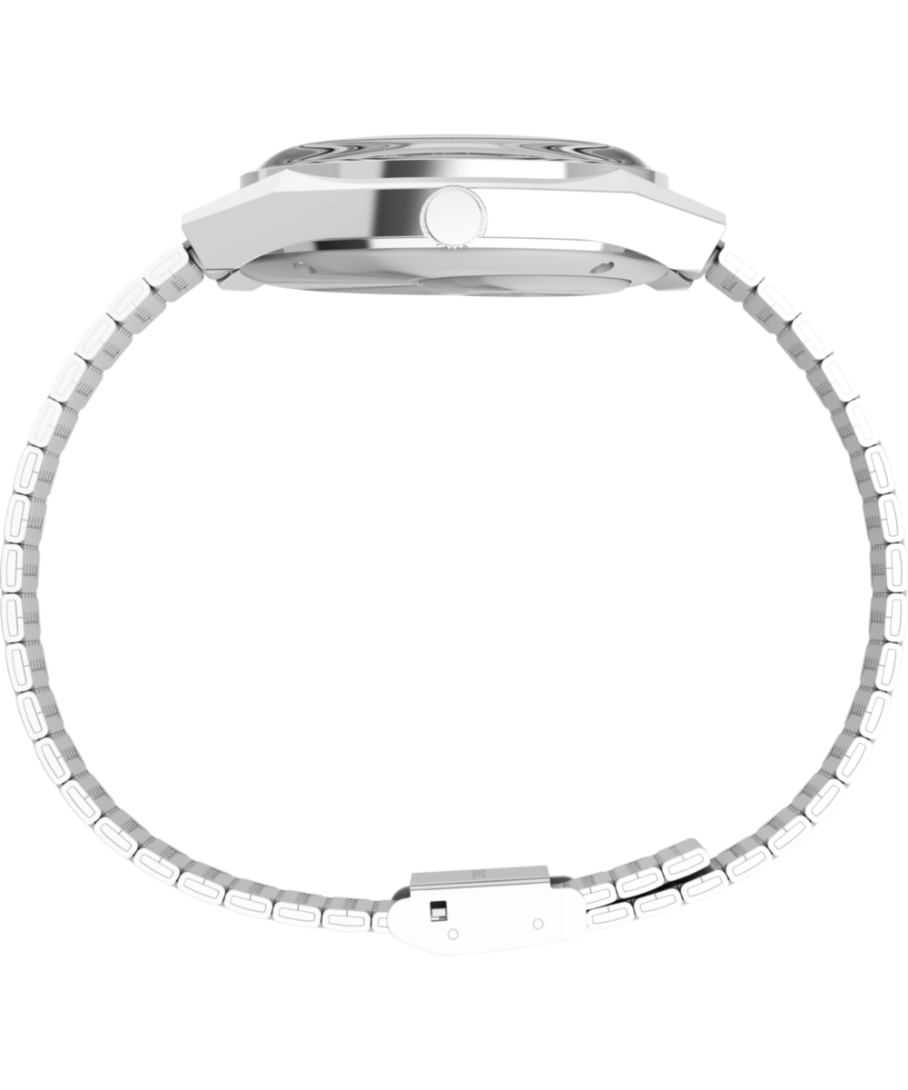 Q Timex® Falcon Eye 38mm Stainless Steel Bracelet Watch - Image 3