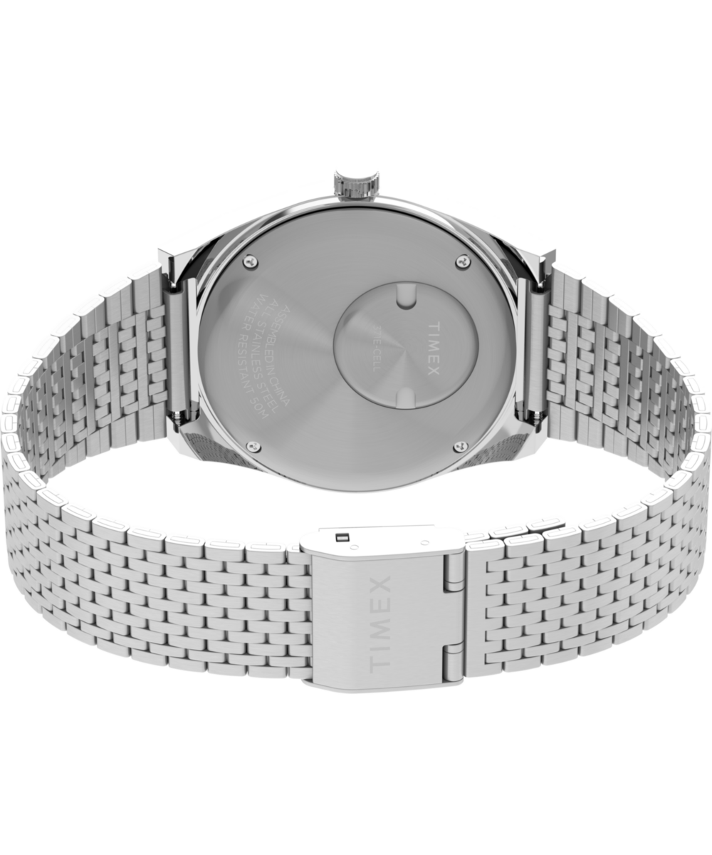 Q Timex® Falcon Eye 38mm Stainless Steel Bracelet Watch - Image 6