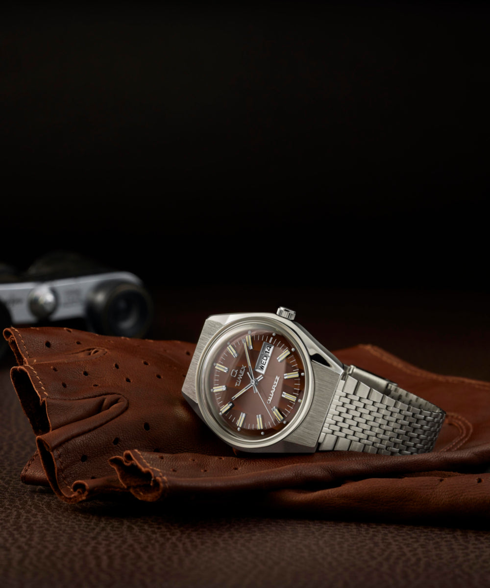 Q Timex® Falcon Eye 38mm Stainless Steel Bracelet Watch - Image 7