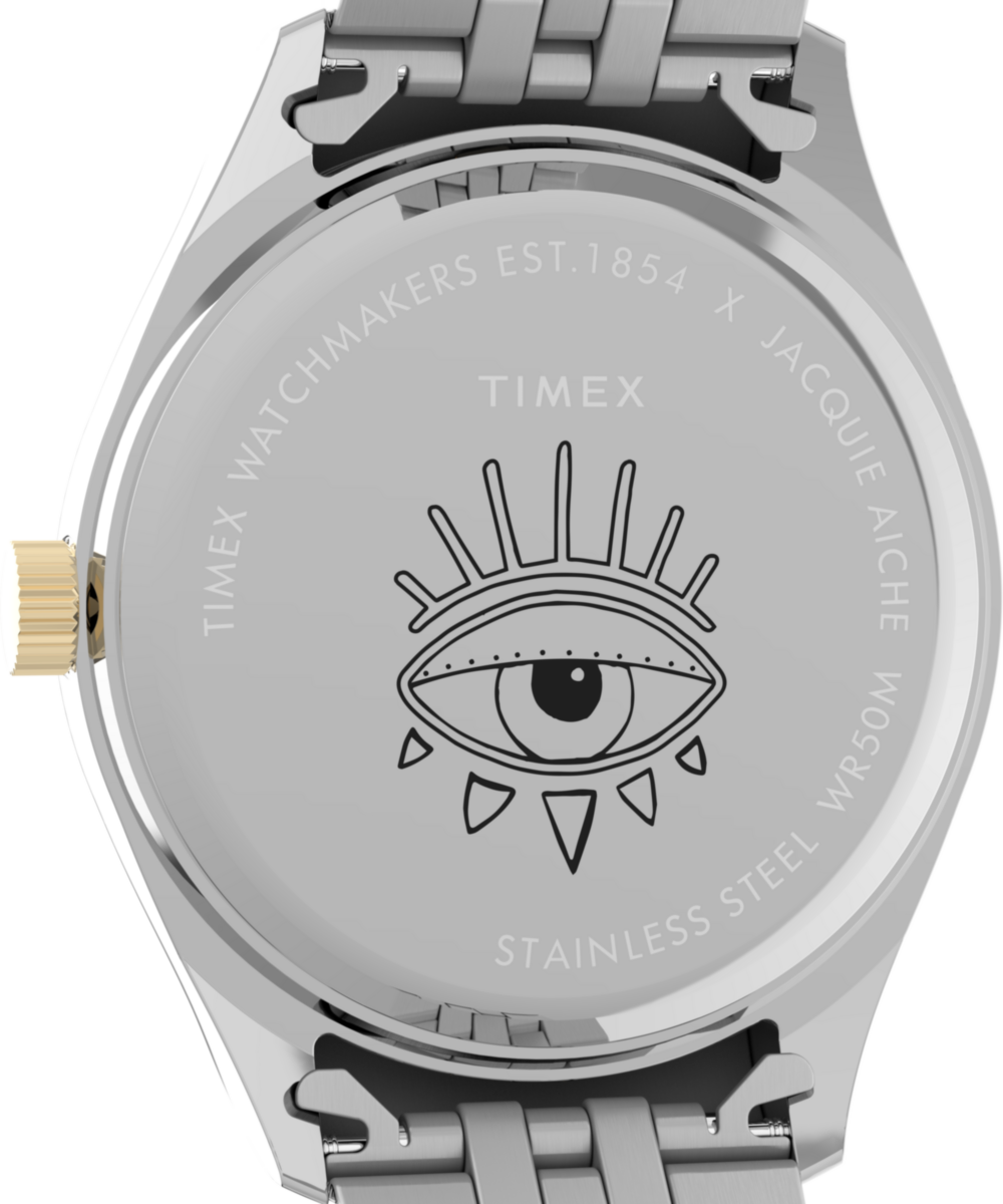 Timex x Jacquie Aiche Musings 36mm Stainless Steel Bracelet Watch - Image 4