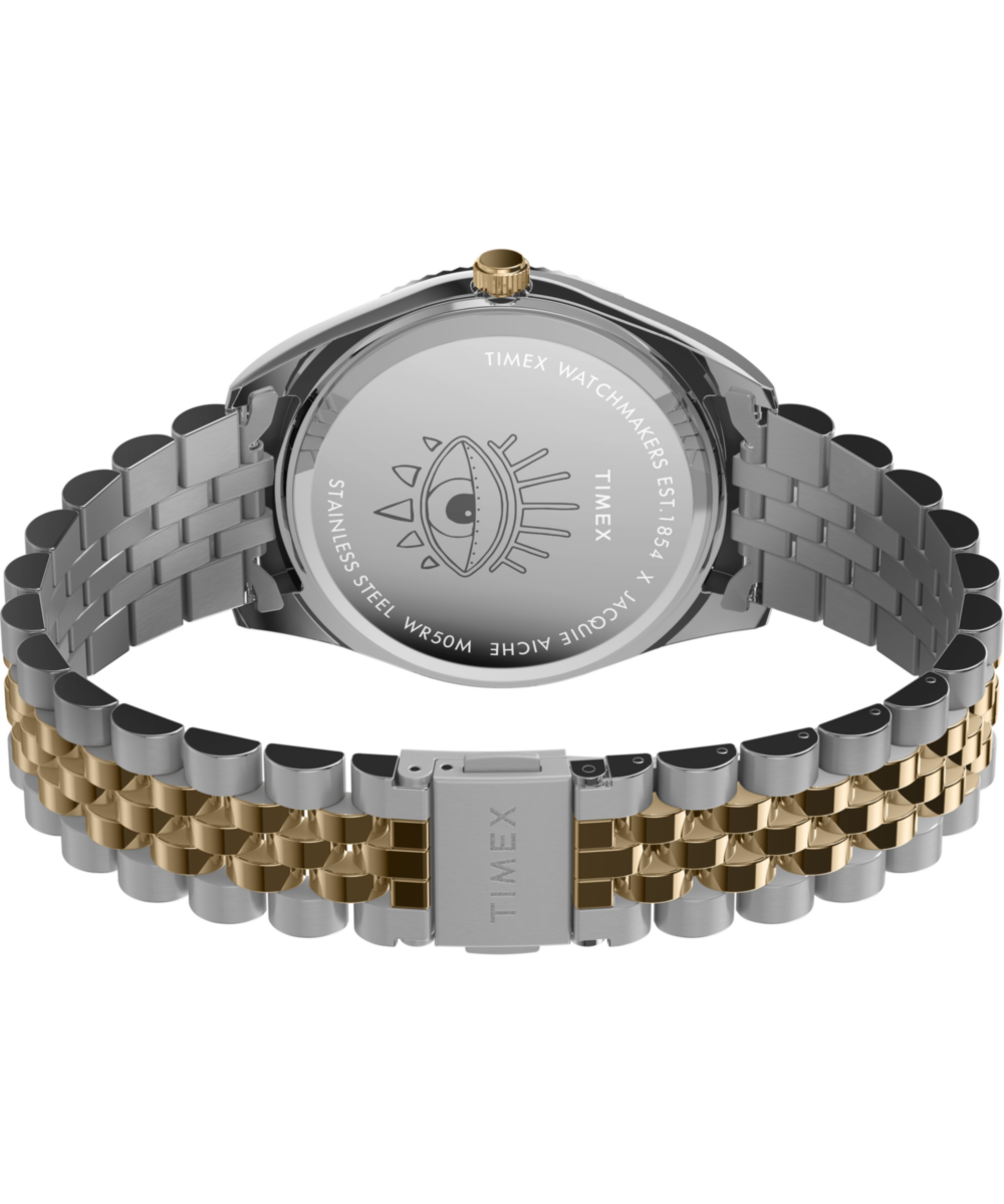 Timex x Jacquie Aiche Musings 36mm Stainless Steel Bracelet Watch - Image 5