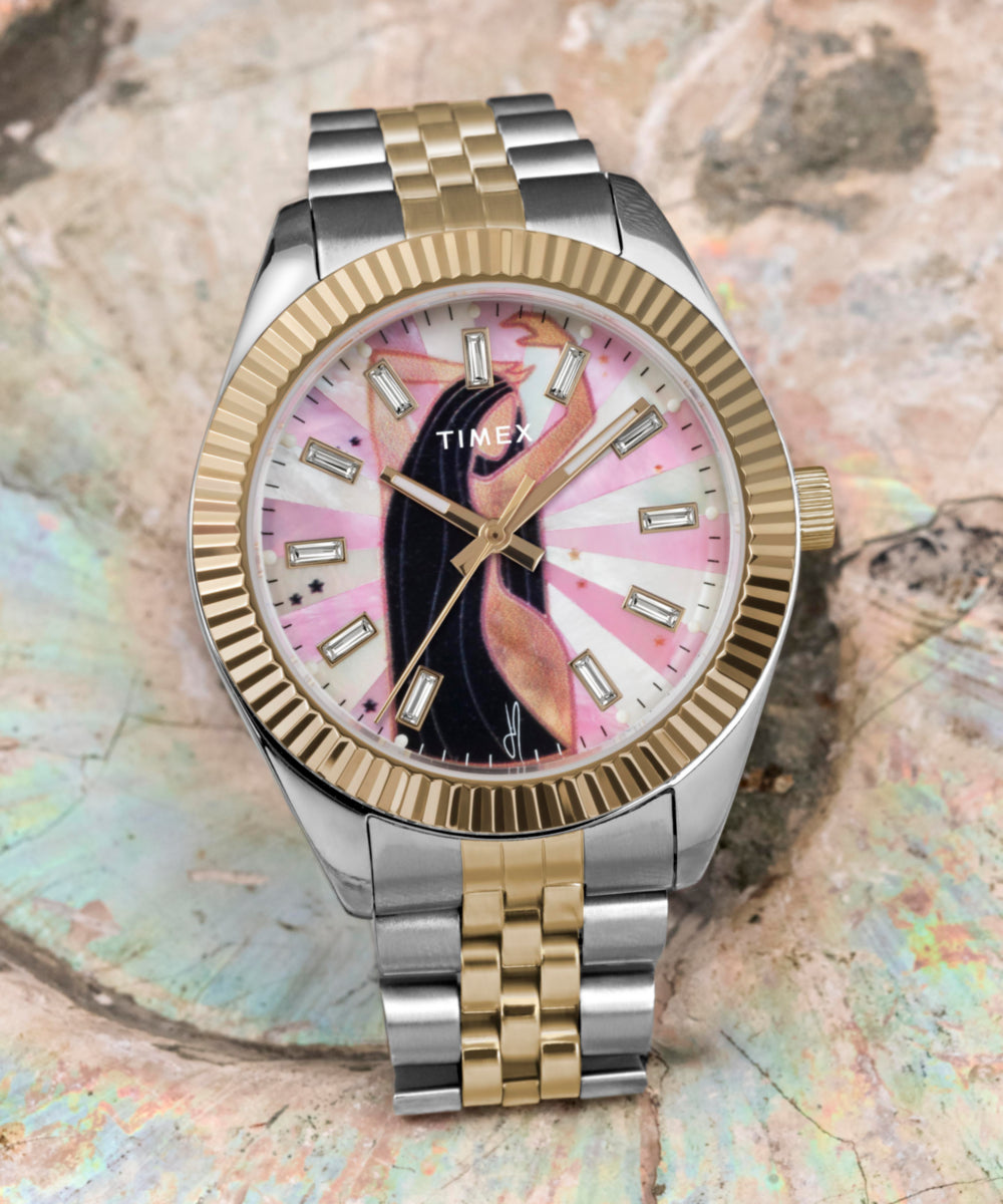 Timex x Jacquie Aiche Musings 36mm Stainless Steel Bracelet Watch - Image 7