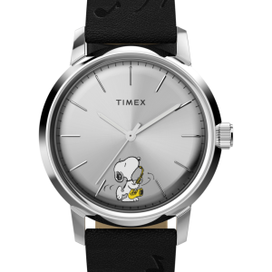 Peanuts® x Timex Marlin® Automatic Saxophonist 40mm Leather Strap Watch