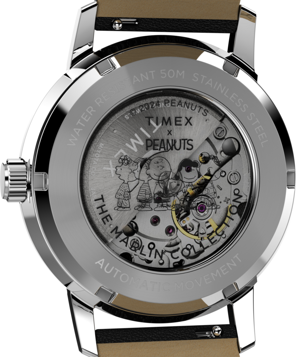 Peanuts® x Timex Marlin® Automatic Saxophonist 40mm Leather Strap Watch - Image 5