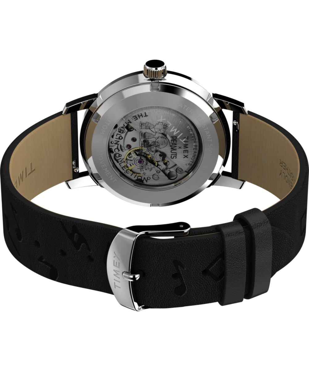 Peanuts® x Timex Marlin® Automatic Saxophonist 40mm Leather Strap Watch - Image 6