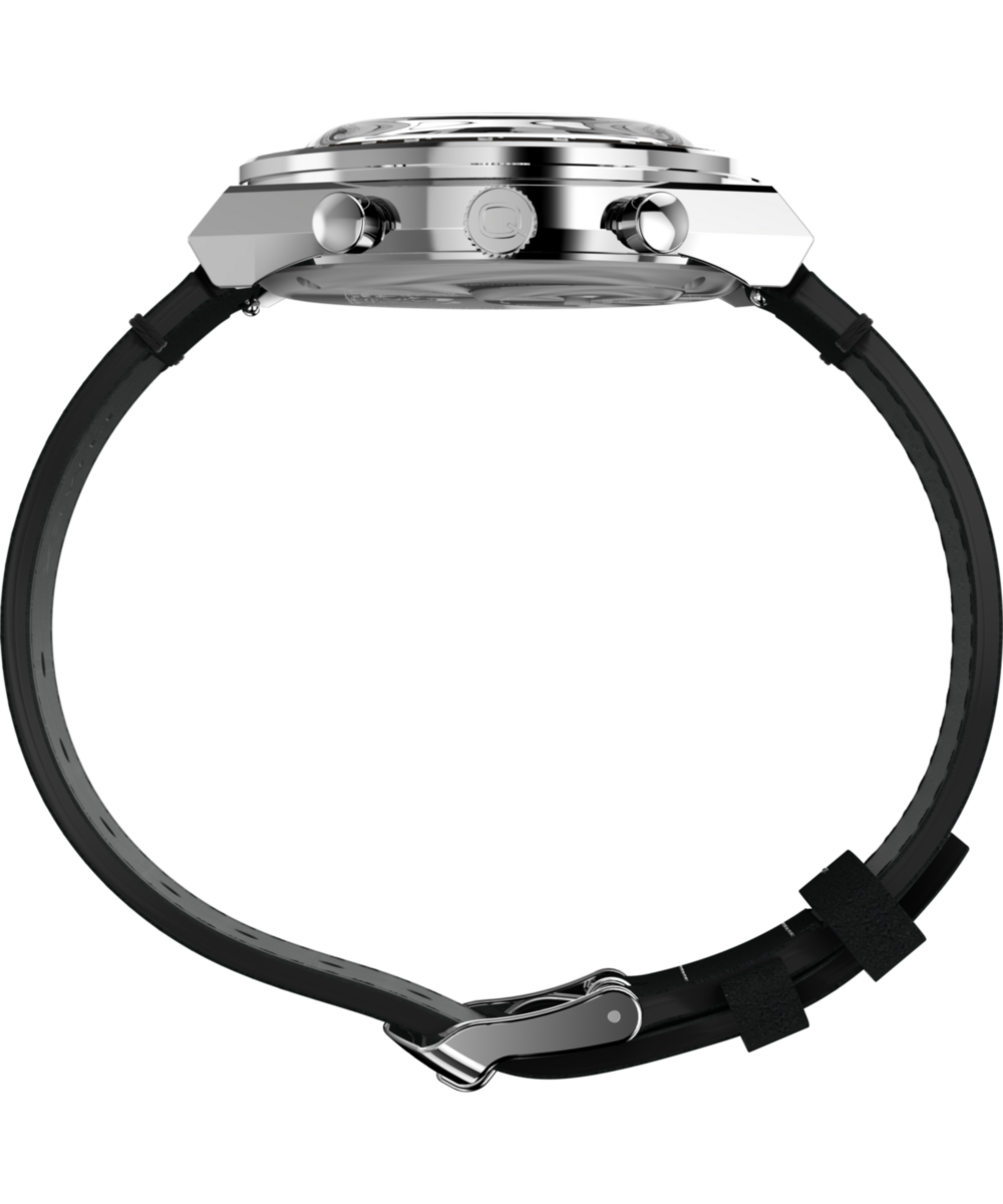 Peanuts® x Q Timex® Snoopy 40mm Leather Strap Watch - Image 3