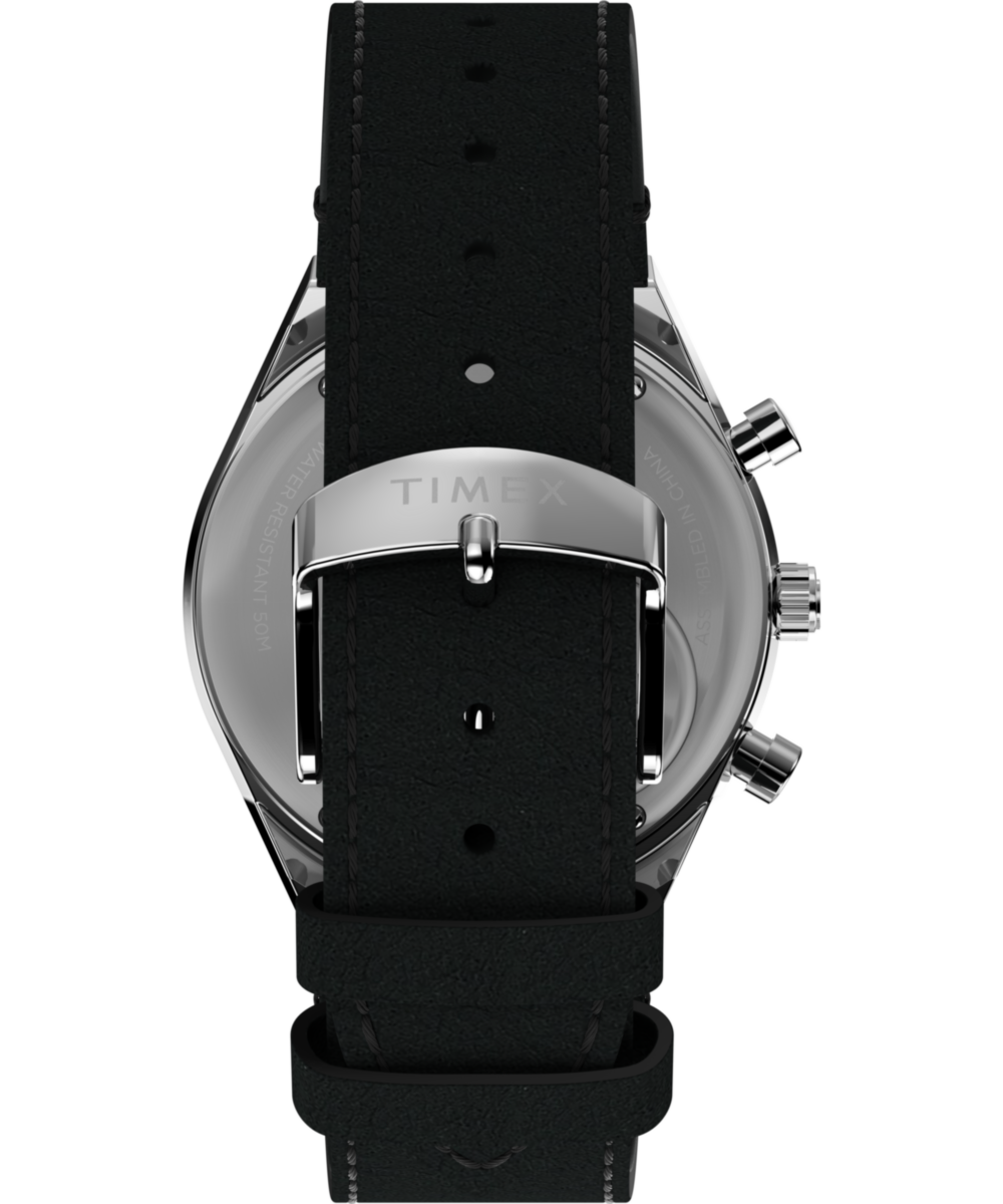 Peanuts® x Q Timex® Snoopy 40mm Leather Strap Watch - Image 4
