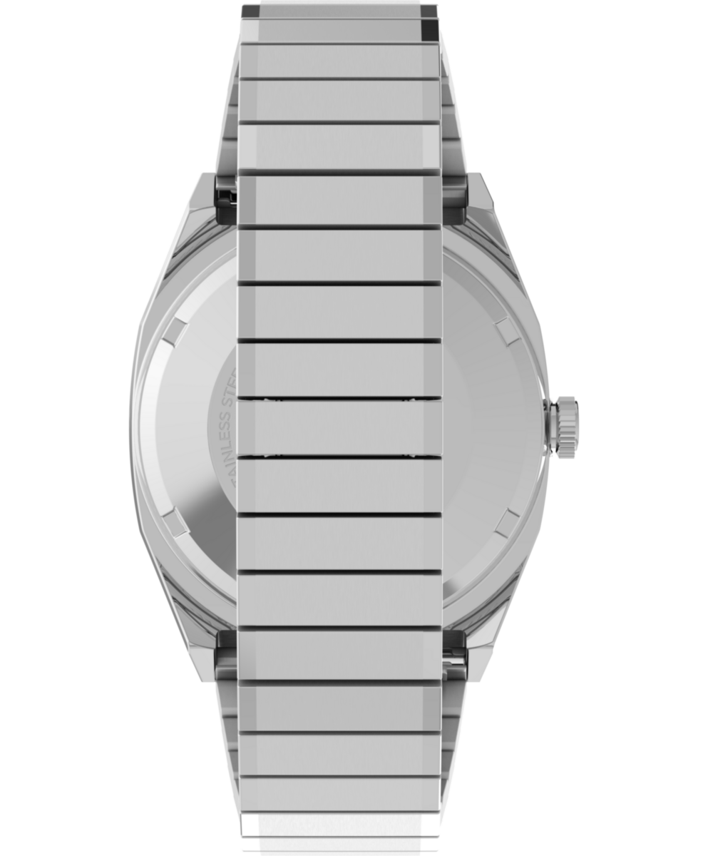 Timex® Automatic 1983 E Line Reissue 34mm Stainless Steel Expansion Band Watch - Image 4