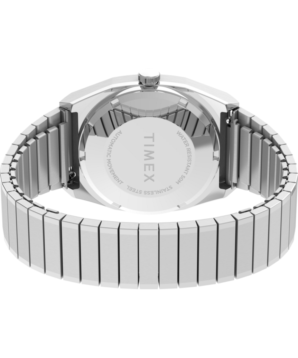 Timex® Automatic 1983 E Line Reissue 34mm Stainless Steel Expansion Band Watch - Image 6