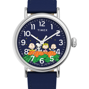 Peanuts® x Timex Standard Pumpkin Patch 40mm Leather Strap Watch  