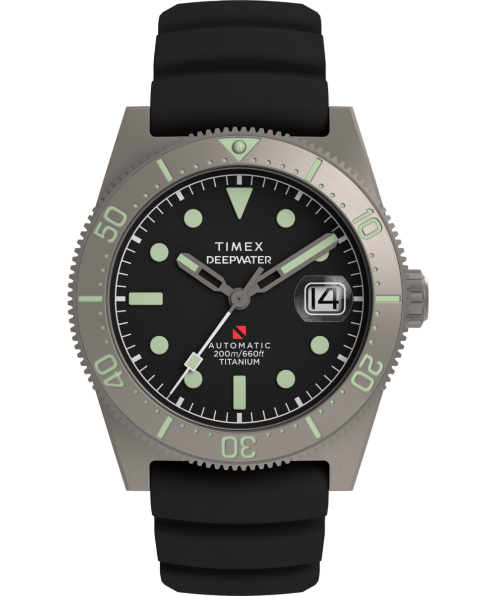 Deepwater Reef 200 Titanium Automatic 41mm Synthetic Rubber Strap Watch