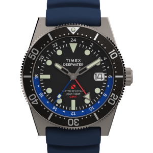 Deepwater Reef 200 GMT 41mm Synthetic Rubber Strap Watch