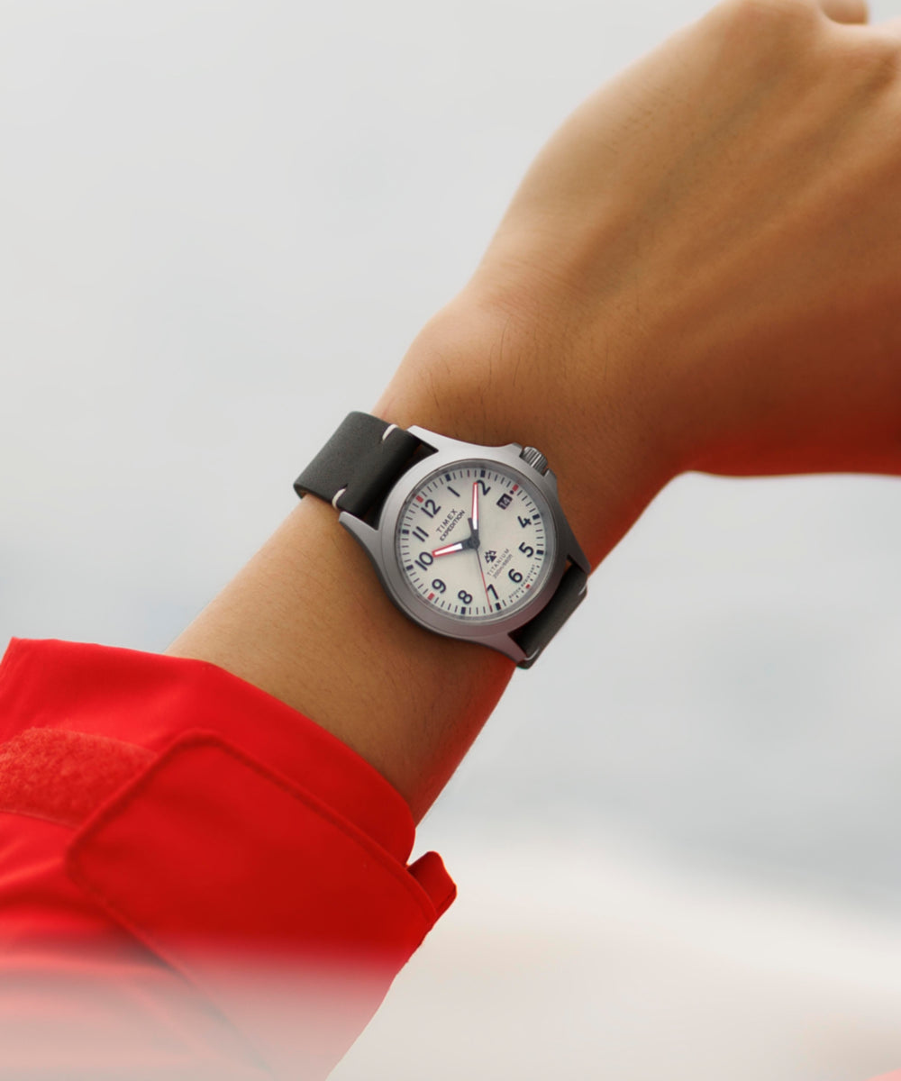 Expedition Titanium 38mm Leather Strap Watch - Image 2